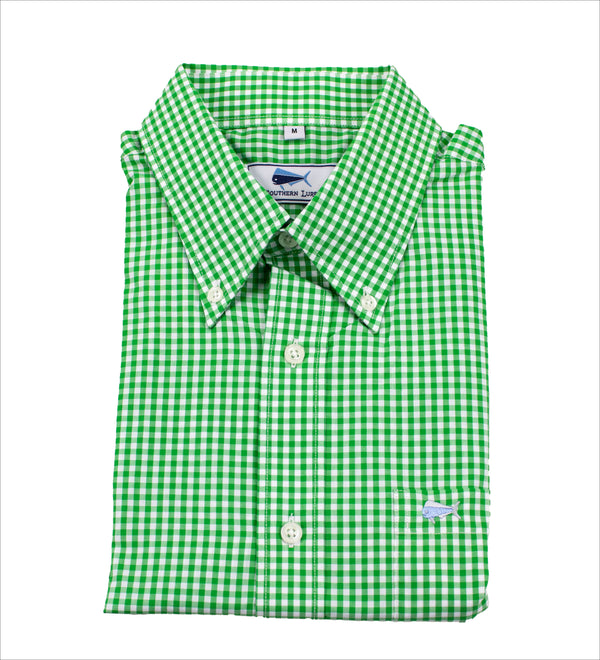 kelly green dress shirt Linen SS Shirt