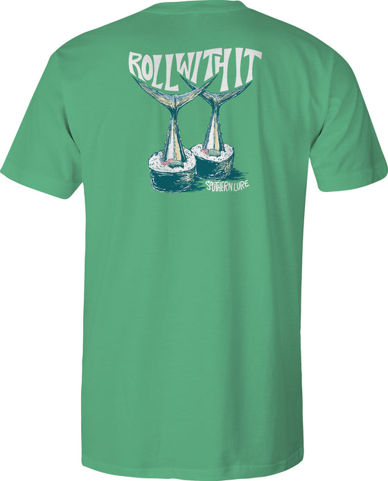 Adult Short Sleeve Tee Roll With It V4 - Seafoam
