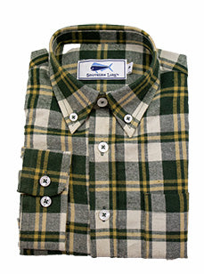 Youth Flannel Shirt - Green Yellow | SOUTHERN LURE - Southern Lure Youth Flannel Shirt - Green Yellow | SOUTHERN LURE - Southern Lure