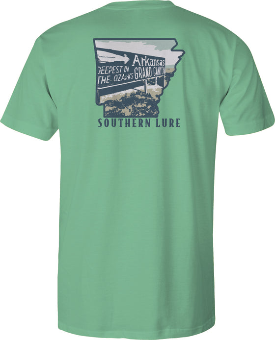 Youth & Toddler Short Sleeve Tee  Ark Map - Seafoam