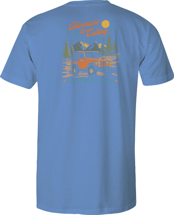 Toddler Short Sleeve Tee - Adventure Jeep - Slate