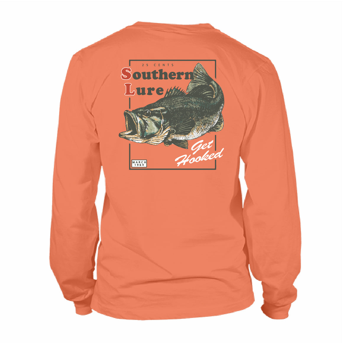 Adult Long Sleeve Tee - Bass Magazine - Burnt Orange