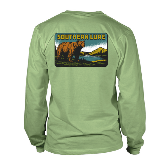 Youth & Toddler - Long Sleeve Tee - Bear Badge - Bay