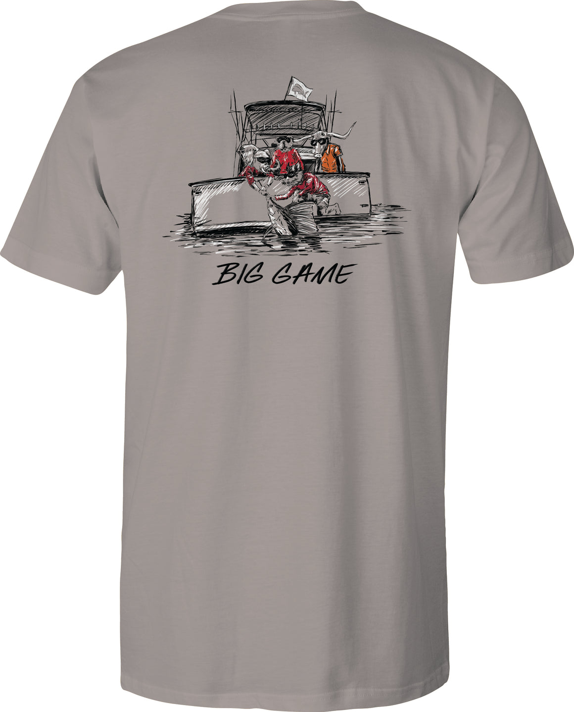 Adult Short Sleeve Tee - Big Game - Granite