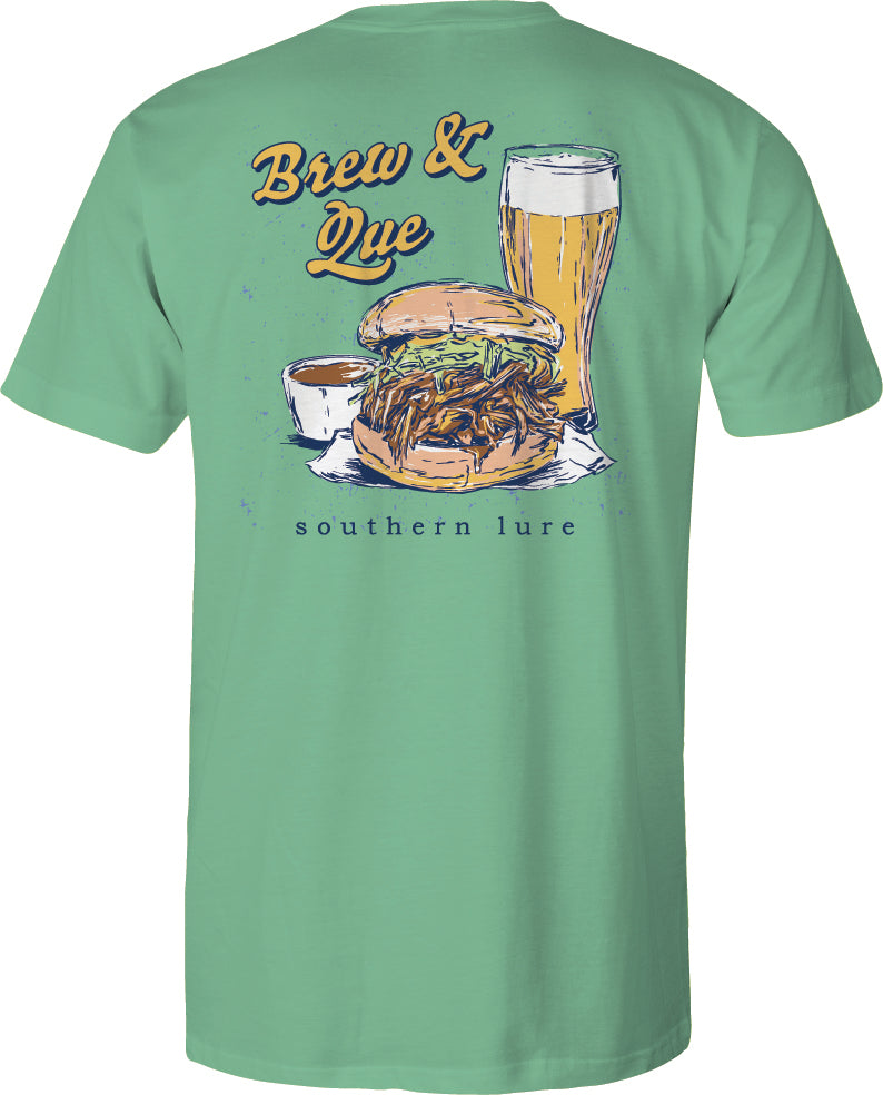 Short Sleeve Tee  Brew & Que - Seafoam
