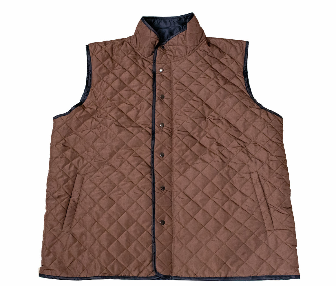 Toddler Quilted Vest - Brown