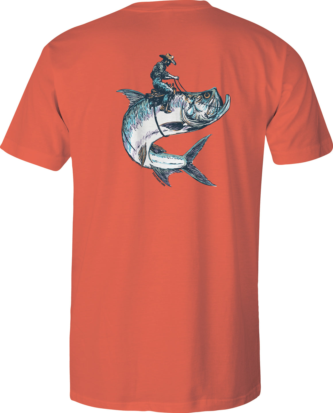 Adult Short Sleeve Tee - Tarpon Rodeo - Burnt Orange