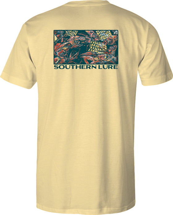 Youth & Toddler Short Sleeve Tee  Crawfish Boil - Yellow