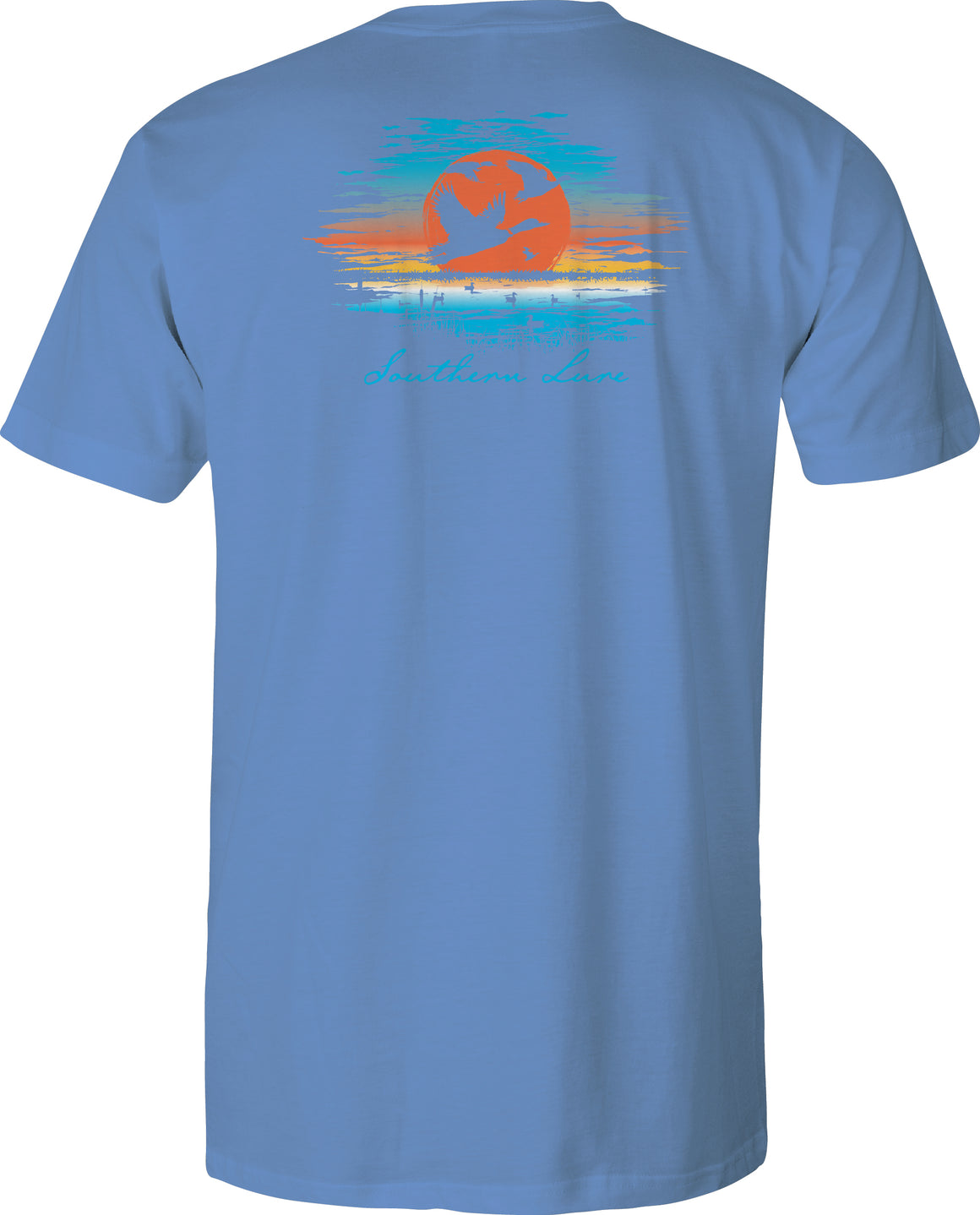 Toddler Short Sleeve Tee - Duck Hunt Sunrise - Slate
