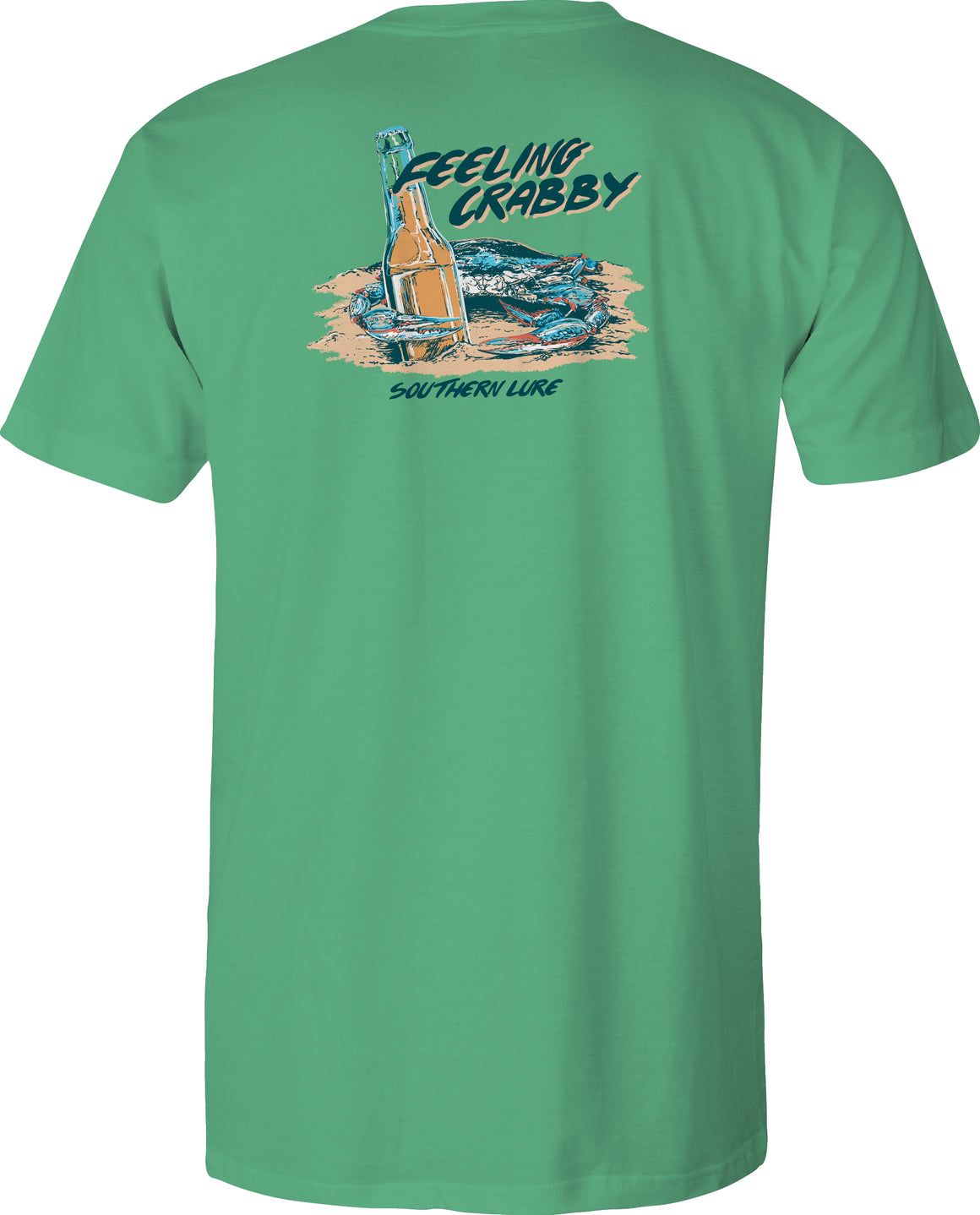 Adult Short Sleeve Tee - Feeling Crabby - Seafoam