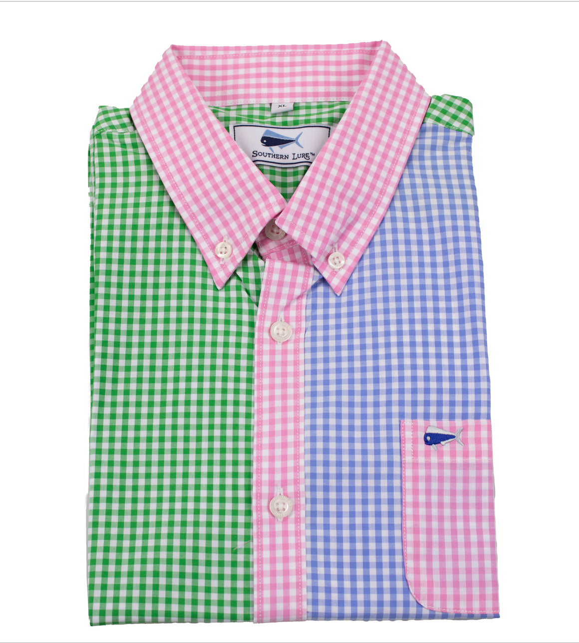 Men's Long Sleeve Sport Shirt - Fun Times Gingham