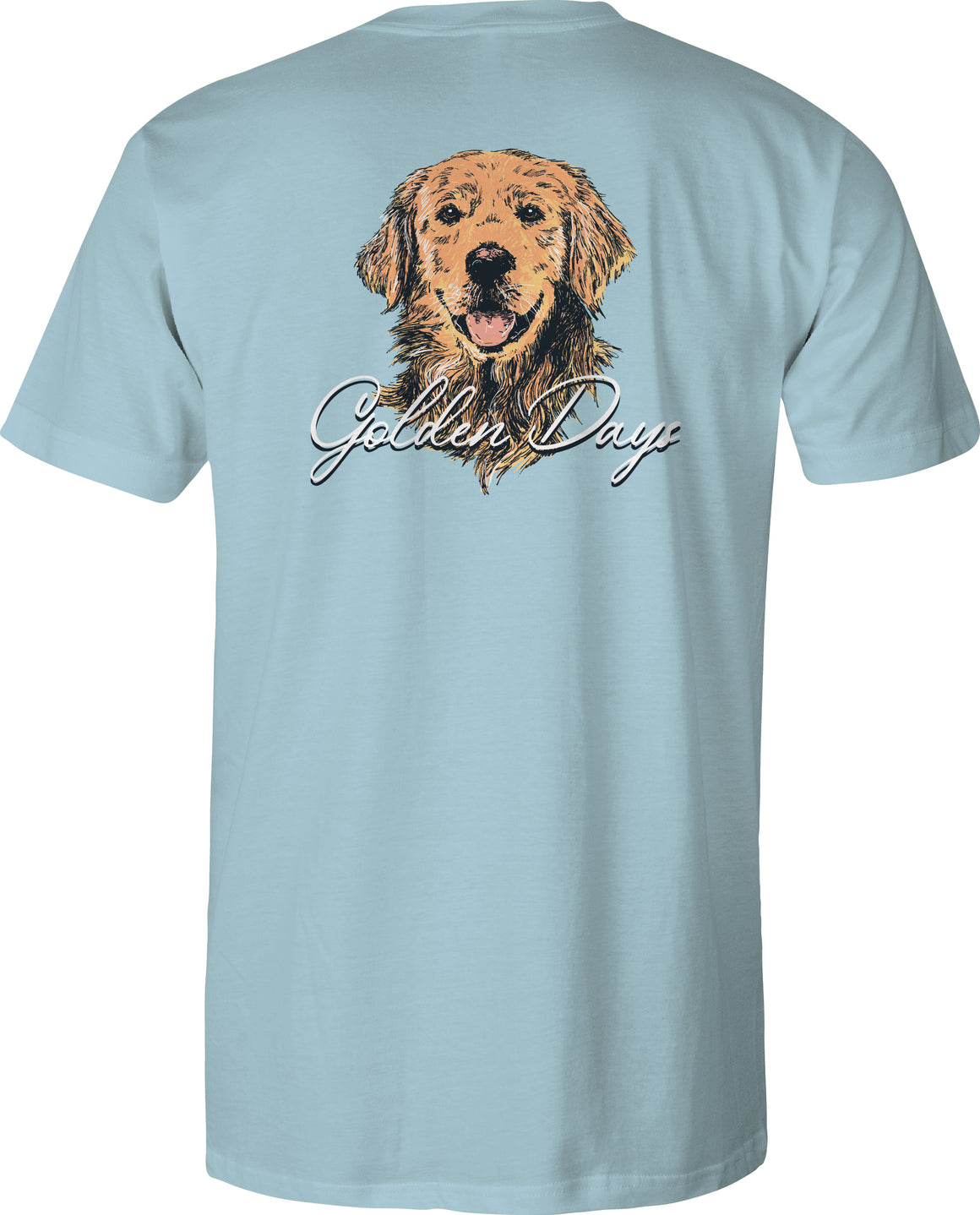 Adult Short Sleeve Tee - Golden Days - Sky Blue