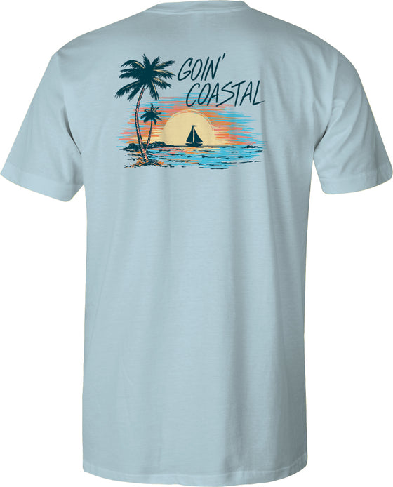 Youth & Toddler Short Sleeve Tee - Goin' Coastal - Sky Blue