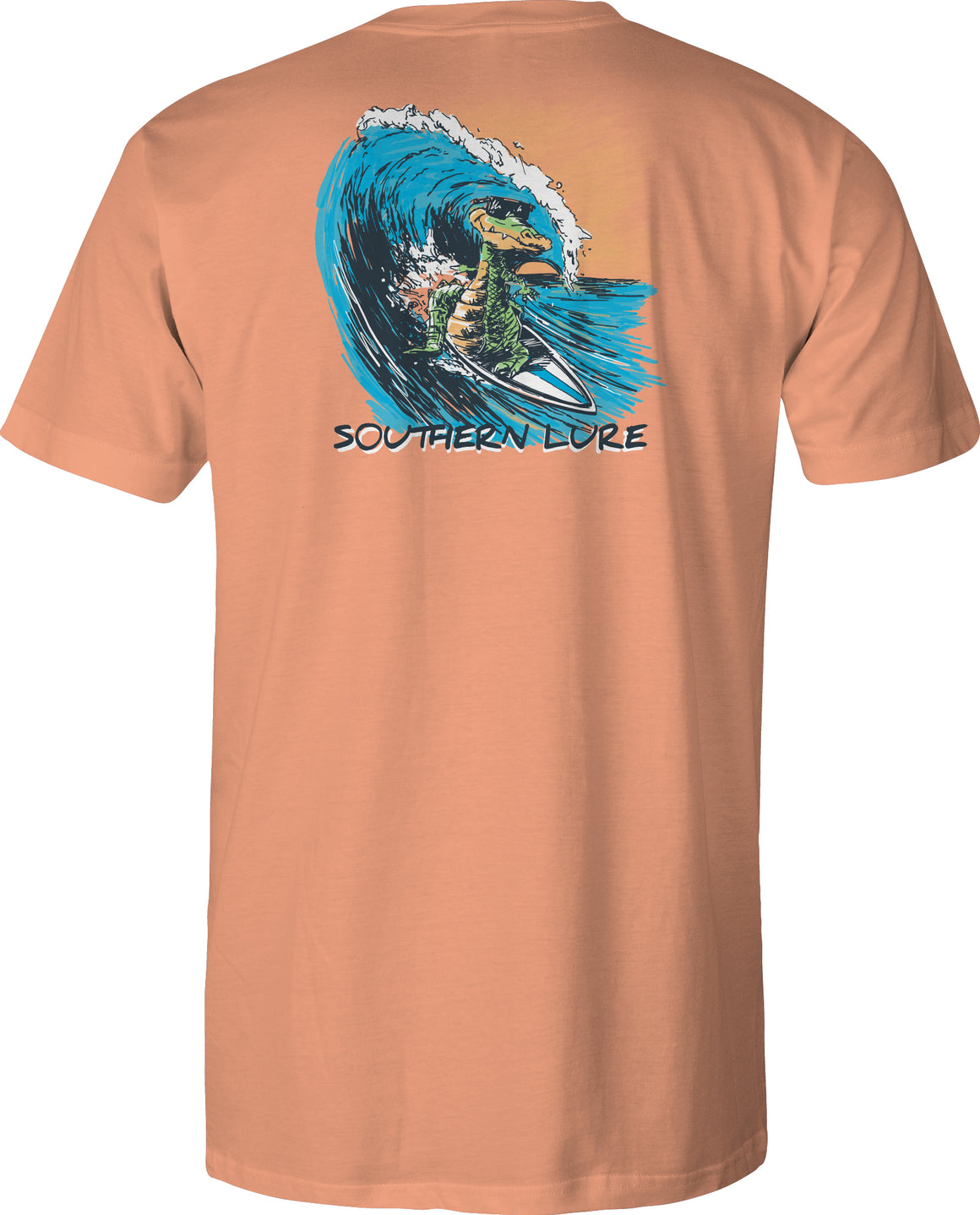 Adult Short Sleeve Tee Hang Ten - Melon