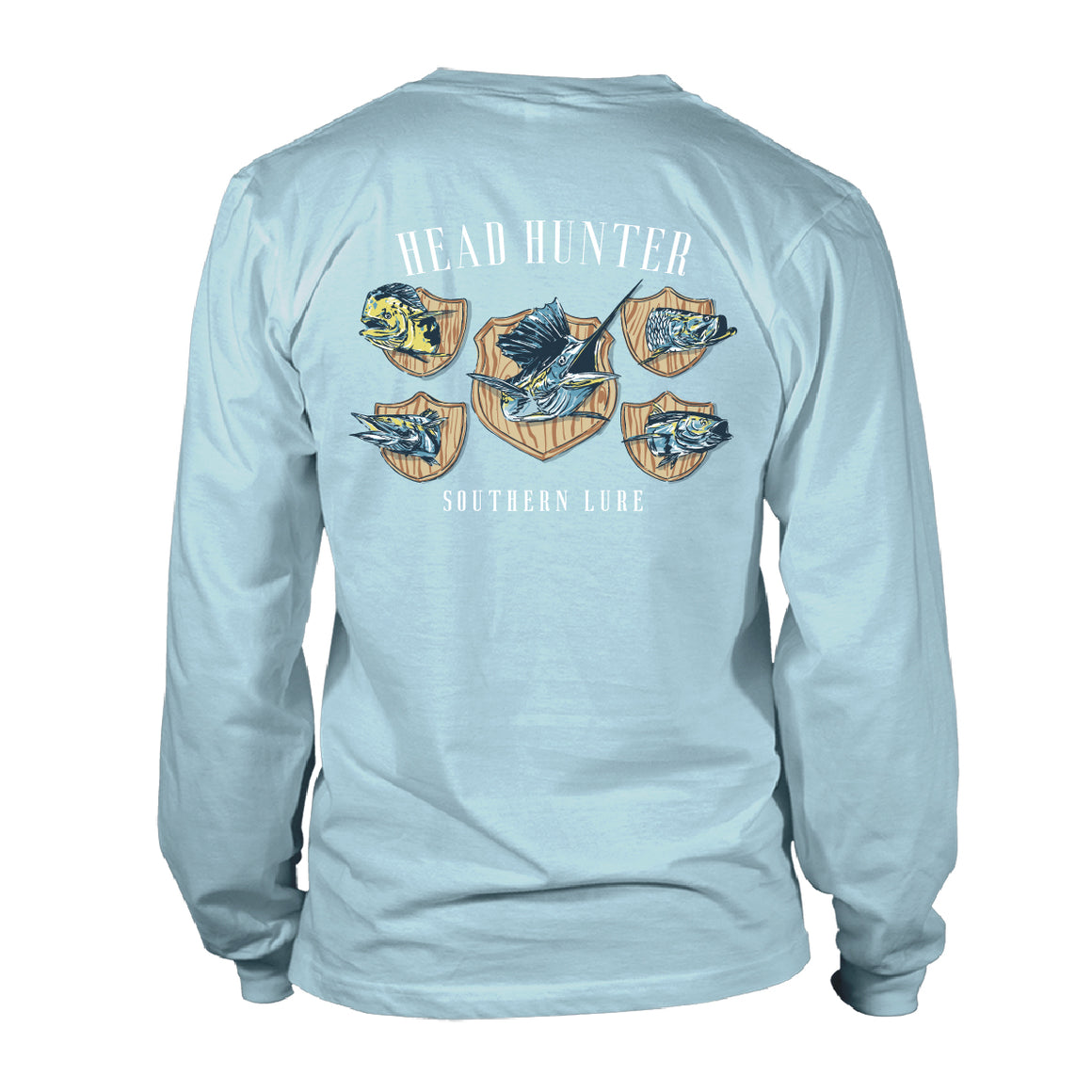 Men's Long Sleeve UV50 Performance - Head Hunter - Sky Blue