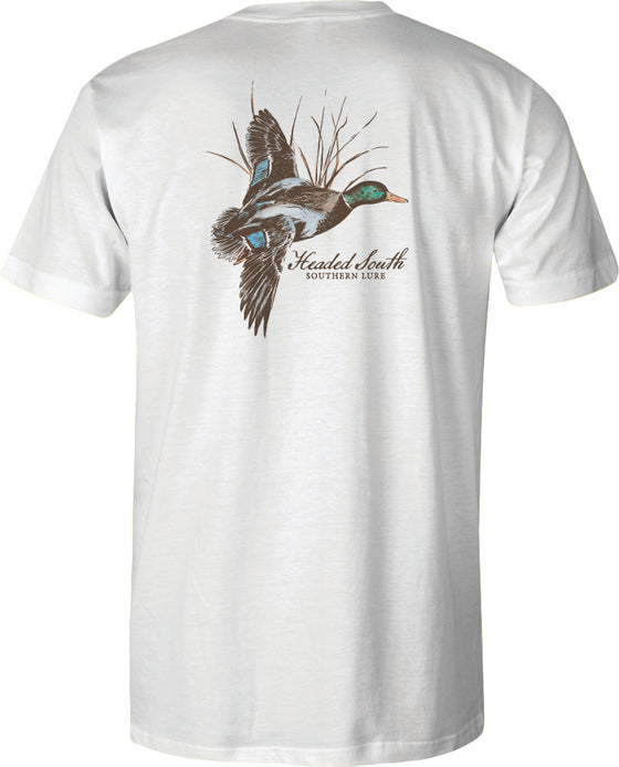 Adult Short Sleeve Tee  Headed South - White