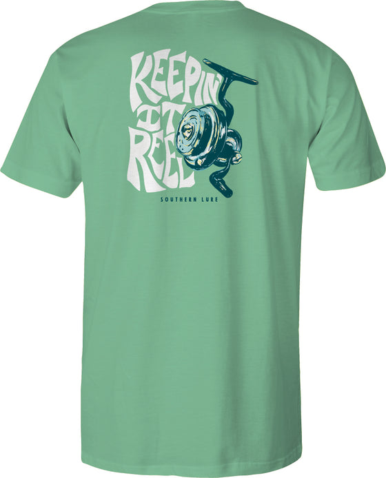 Toddler Short Sleeve Tee - Keep It Reel V3 - Seafoam