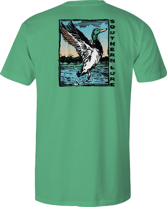 Toddler Short Sleeve Tee - Lino Mallard - Seafoam