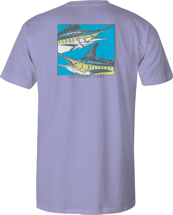 Adult Short Sleeve Tee  M & M - Lilac