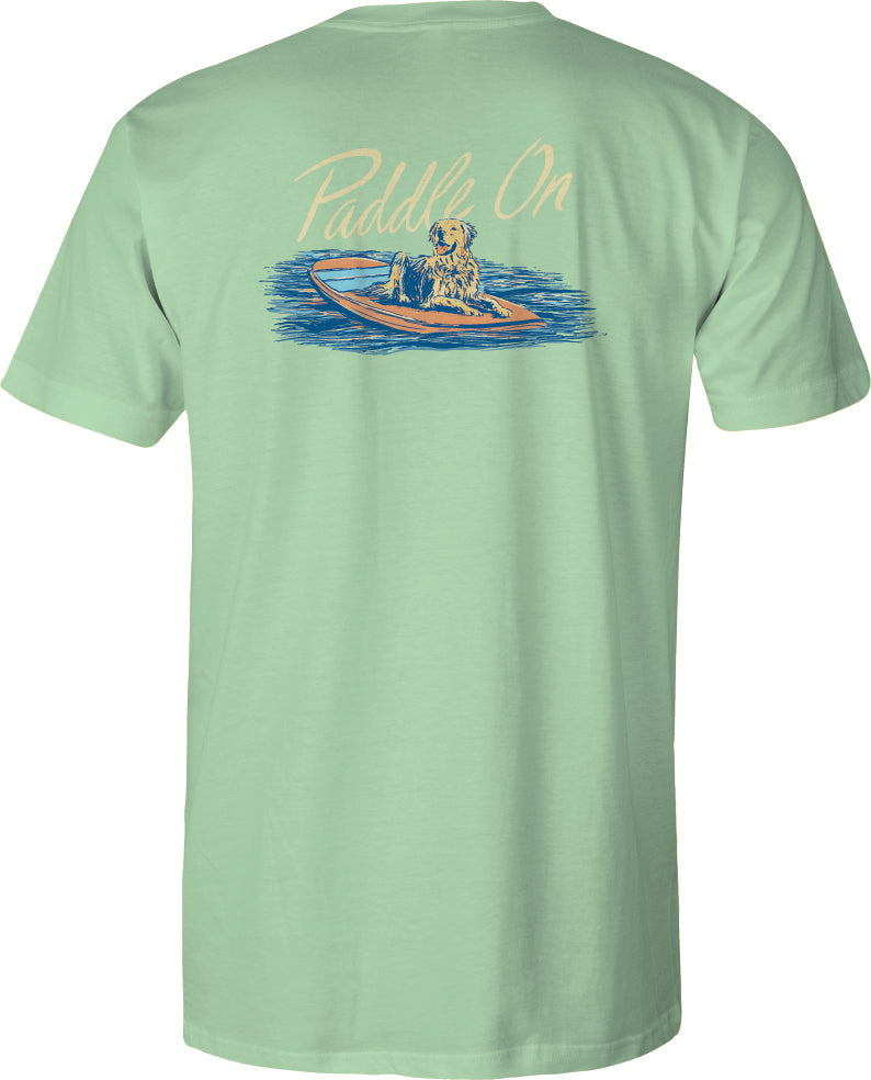 Youth & Toddler Short Sleeve Tee Paddle On - Mint