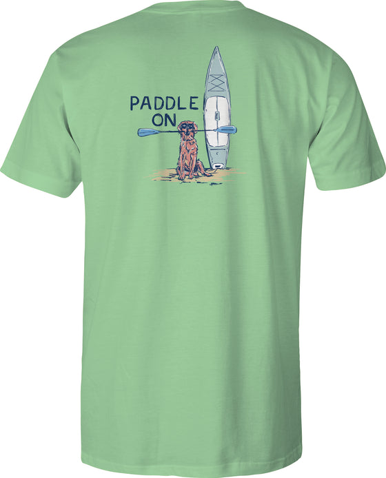 Toddler Short Sleeve Tee - Paddle On -Seafoam