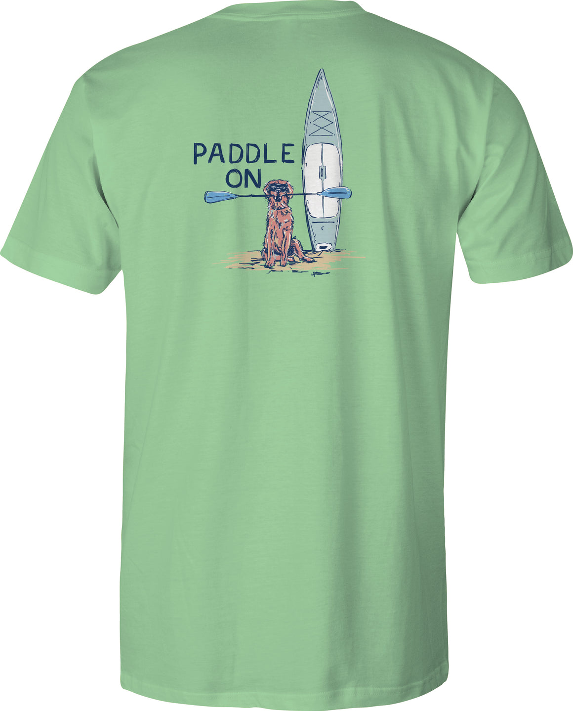 Toddler Short Sleeve Tee - Paddle On -Seafoam