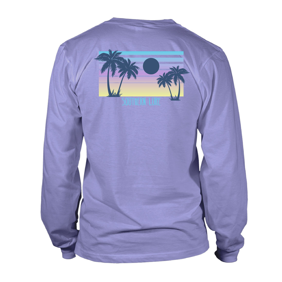 Women's Long Sleeve UV50 Performance - Palms - Lilac