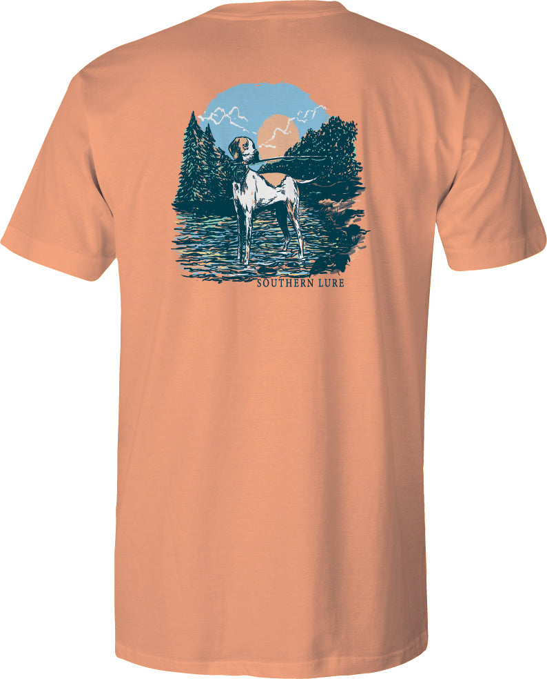 Adult Short Sleeve Tee  Rod Pup V2 - Melon