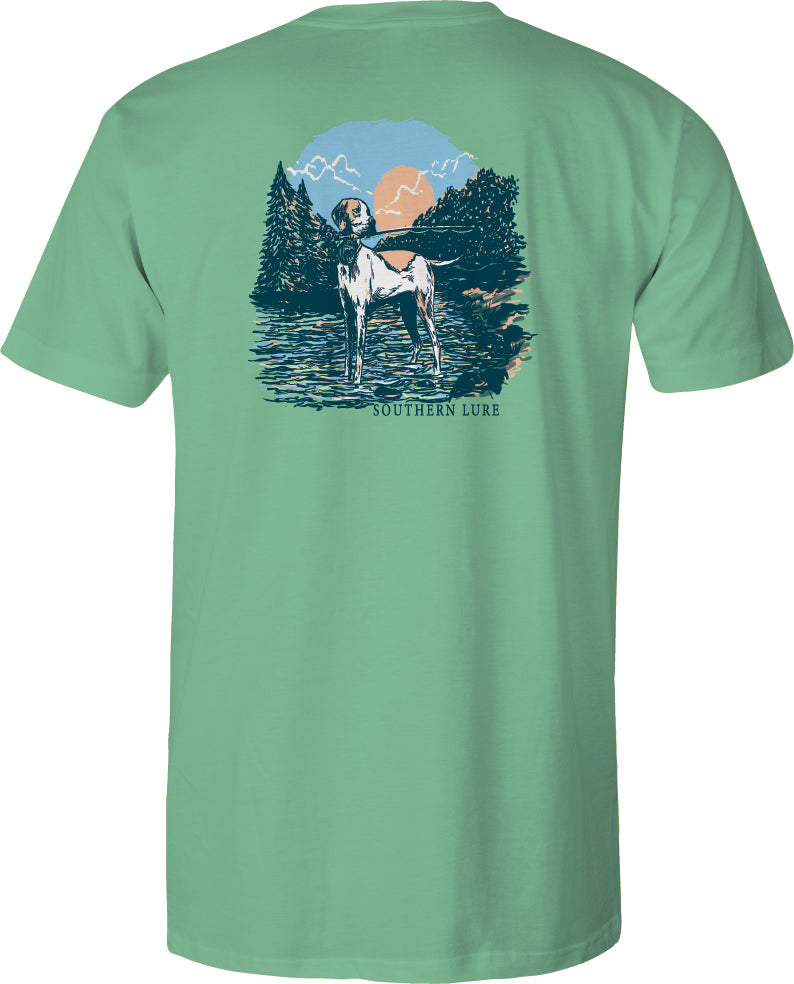 Youth & Toddler Short Sleeve Tee Rod Pup V2 - Seafoam