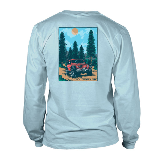 Adult Long Sleeve Tee - 4X4 - Sky Blue