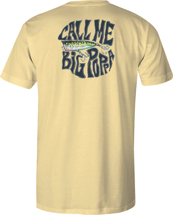 Men's Short Sleeve UV50 Performance - Big Poppa - Yellow