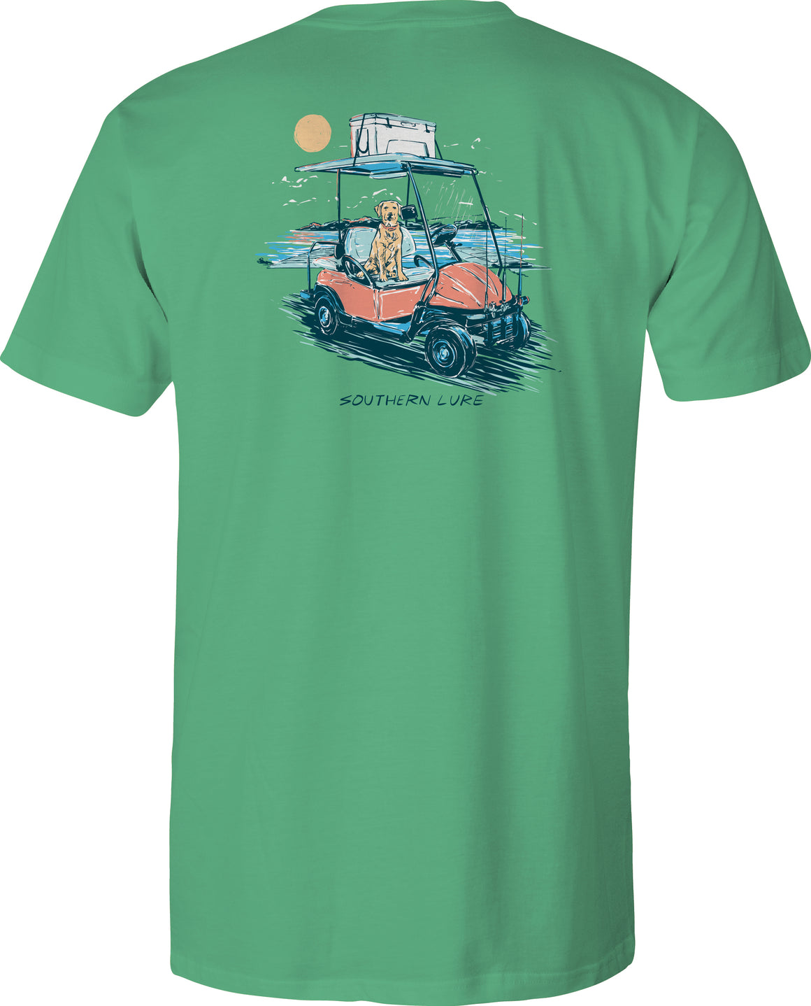 Youth & Toddler Short Sleeve Tee - Fishing Cart V4 - Seafoam