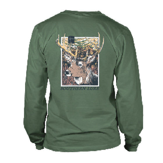 Adult Long Sleeve Tee - Five Points - Oak Green