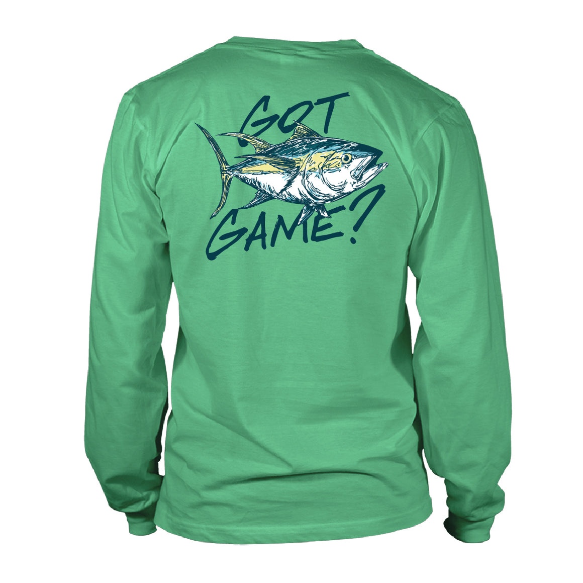 Youth Long Sleeve UV50 Performance Tee Shirt - Got Game - Seafoam
