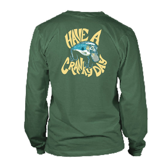 Youth & Toddler Long Sleeve Tee Cranky Day - Oak Green