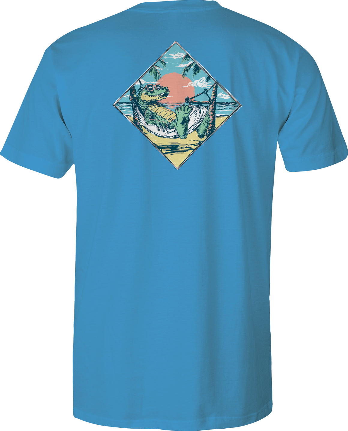 Toddler Short Sleeve Tee - Later Gator - Tropic Blue