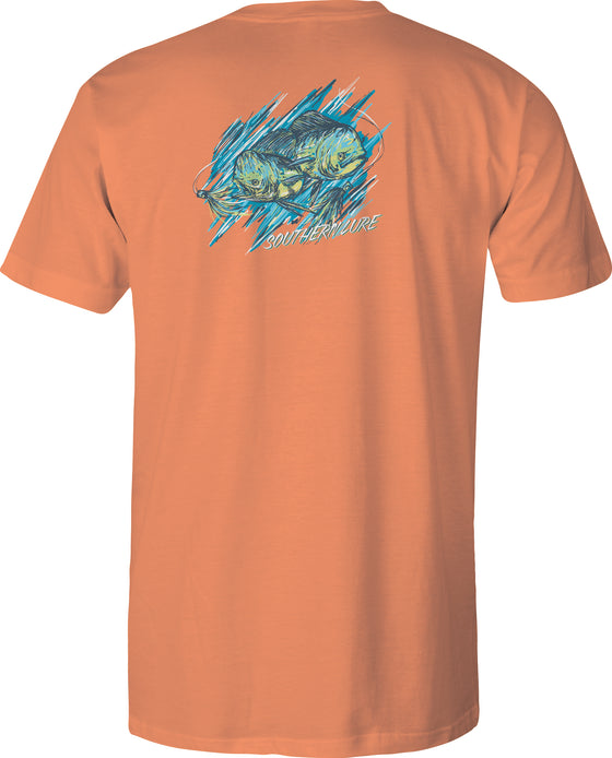 Short Sleeve Tee Shirts - Multi Mahi - Melon