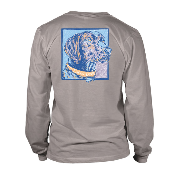 Men's Long Sleeve UV50 Performance OR Pointer - Granite