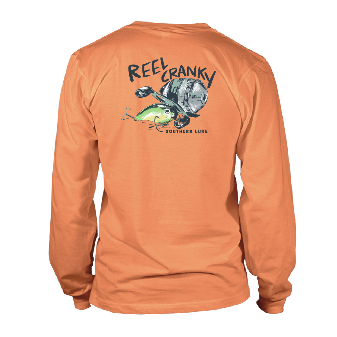 Adult Long Sleeve Tee Reel Cranky - Melon