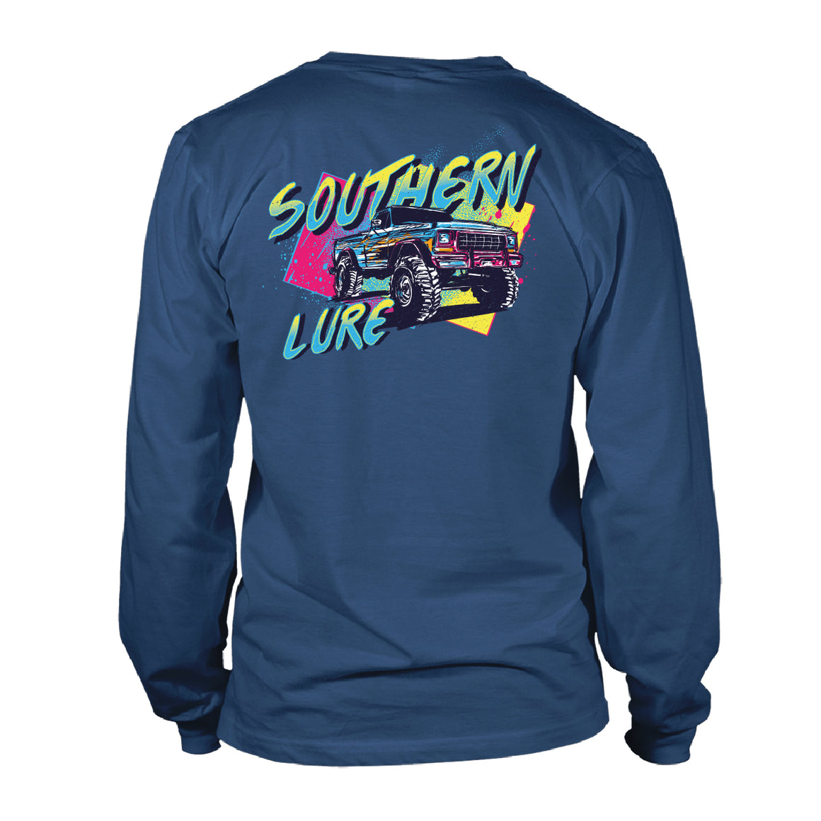 Youth Long Sleeve Tee - Retro Rad Truck - Slate