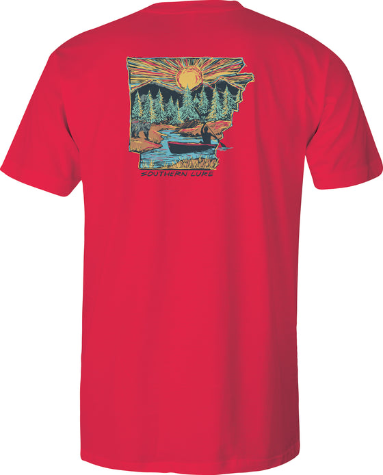 Adult Short Sleeve Tee - Arkansas - Red