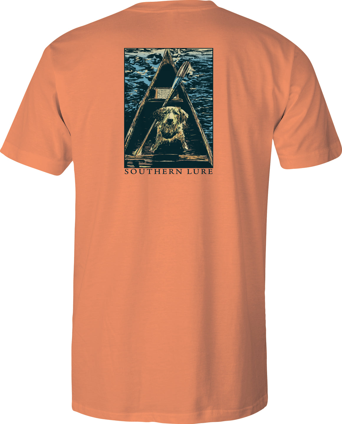 Toddler Short Sleeve Tee - Canoe Pup - Melon