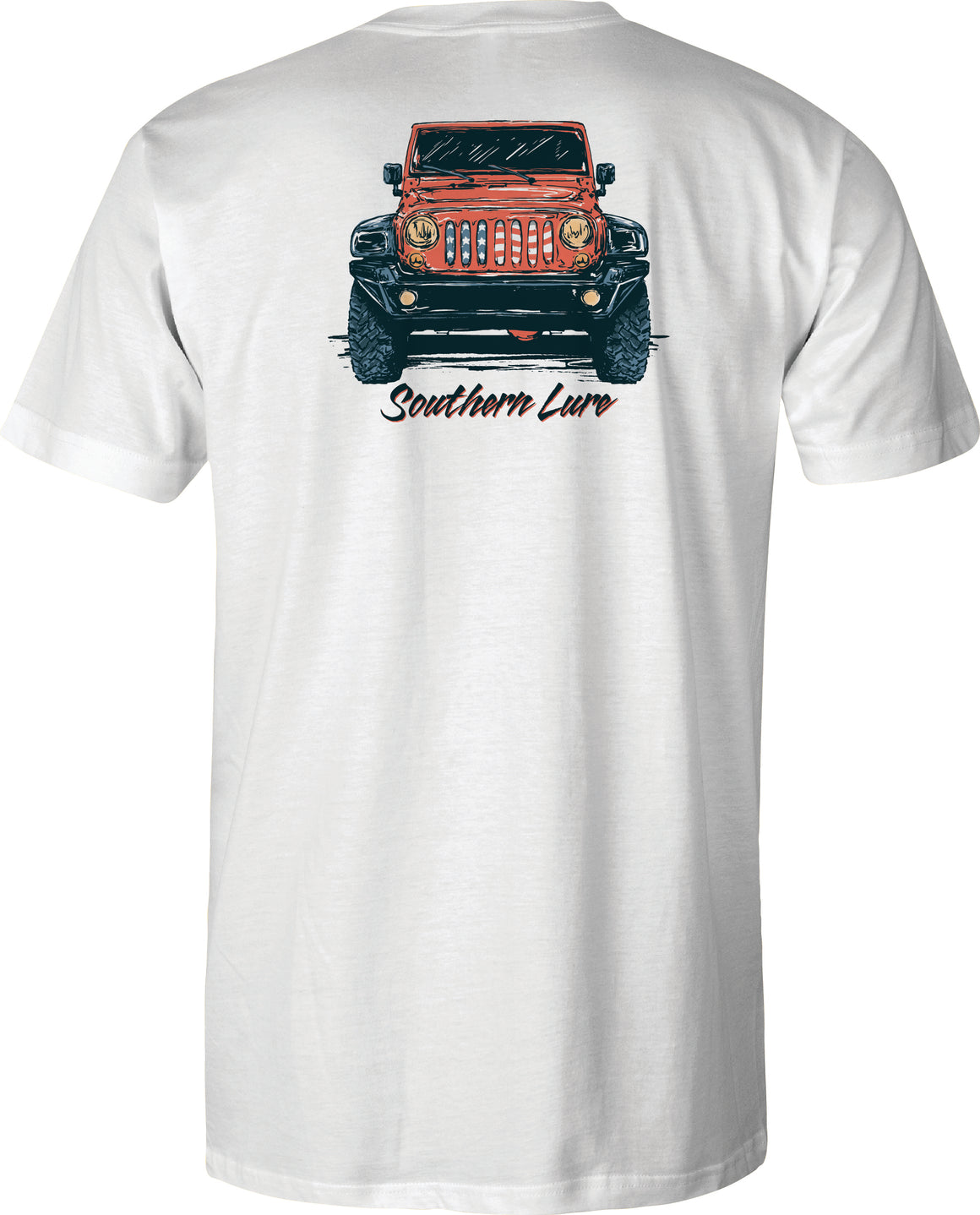 Adult Short Sleeve Tee - USA Jeep - White
