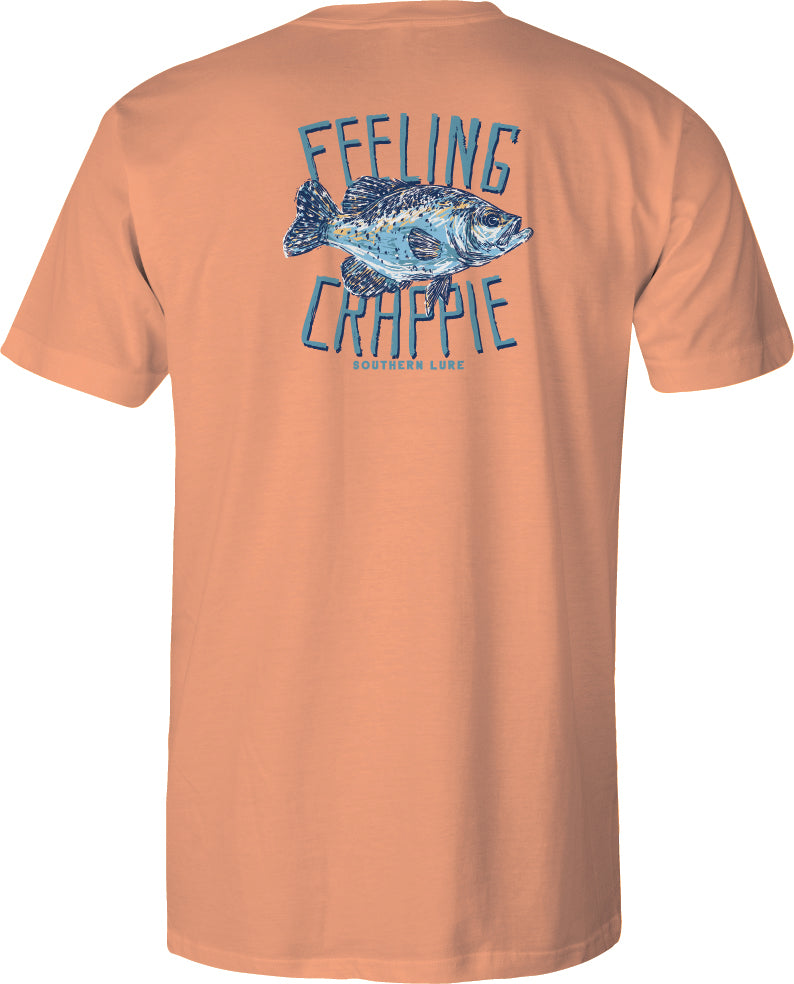 Men's Short Sleeve UV50 Performance - Feeling Crappie - Melon