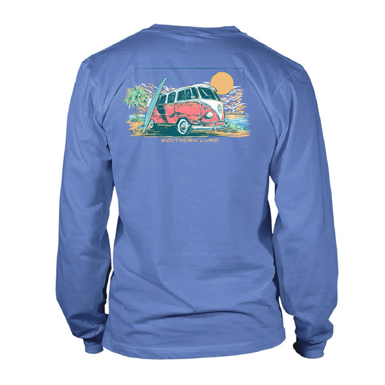 Youth Long Sleeve UV50 Performance Tee Shirt - Vanlife - Dusk