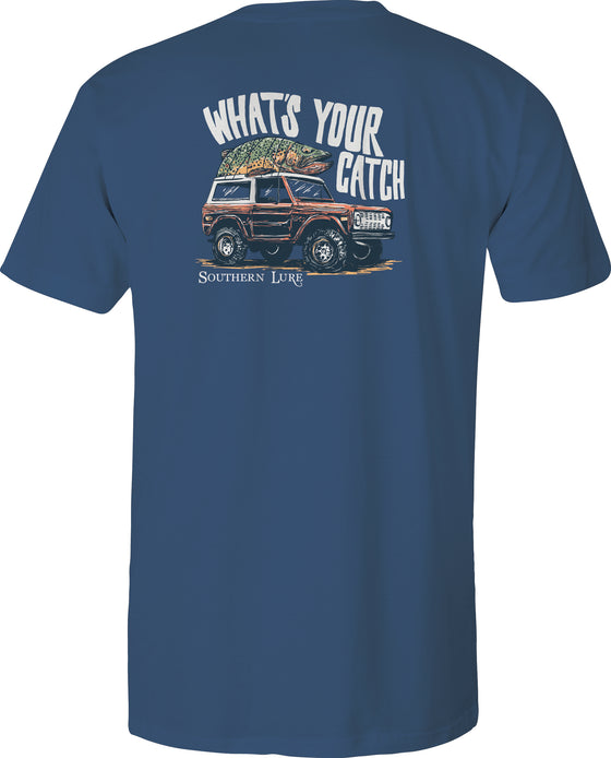 Youth Short Sleeve Tee - What's Your Catch Bronco - Slate