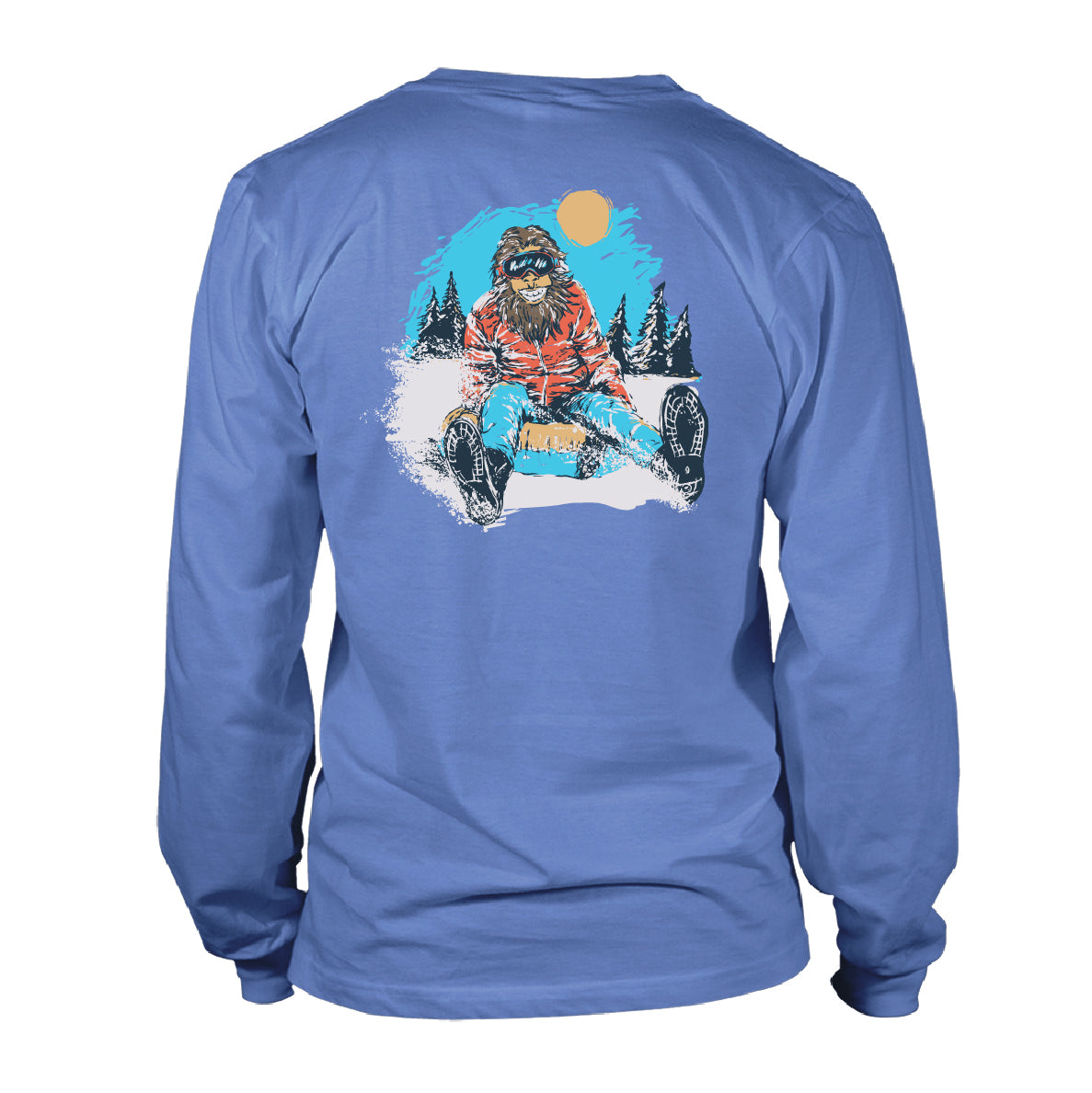 Youth & Toddler Long Sleeve Tee - Yolo Yeti - Dusk