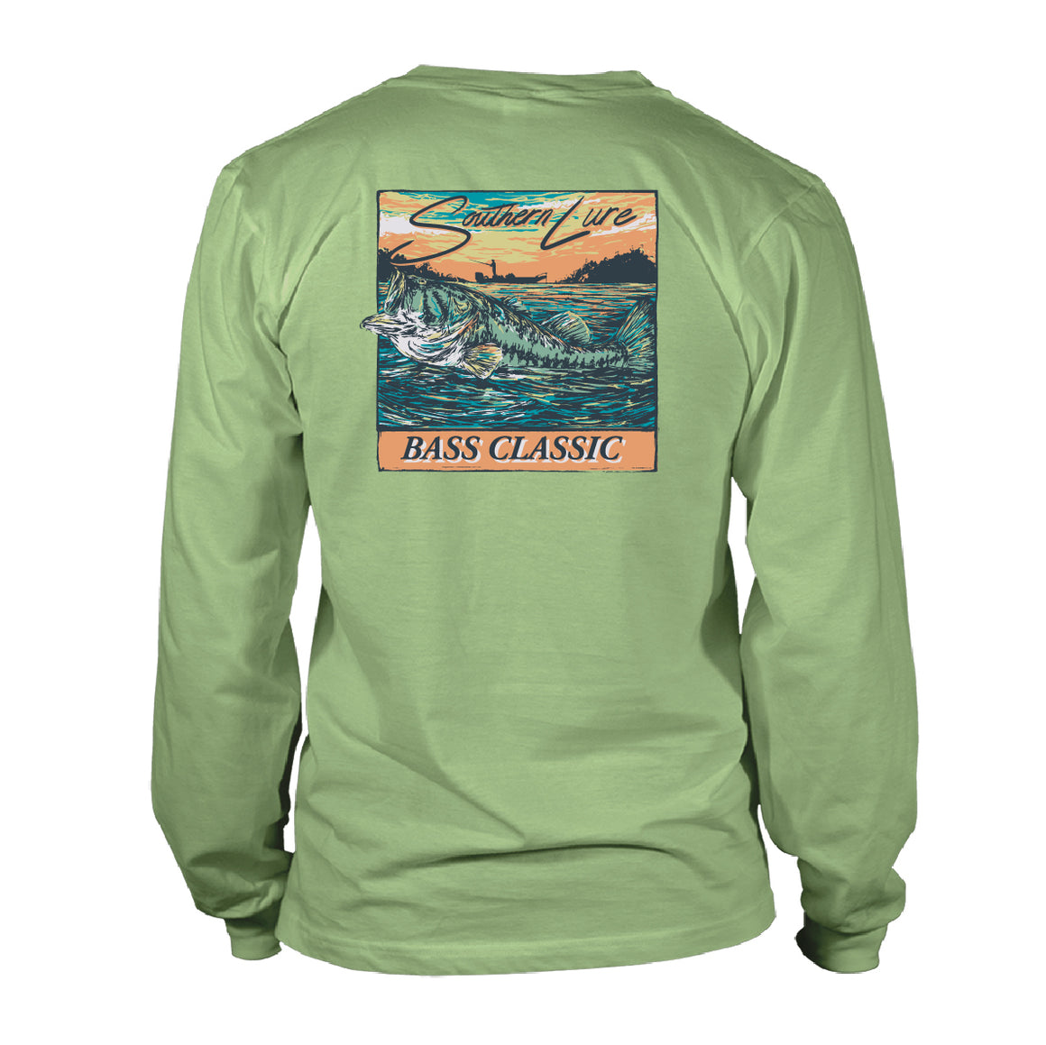 Adult Long Sleeve Tee Bass Classic - Bay