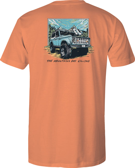 Men's Short Sleeve UV50 Performance - Bronco Mtns - Melon