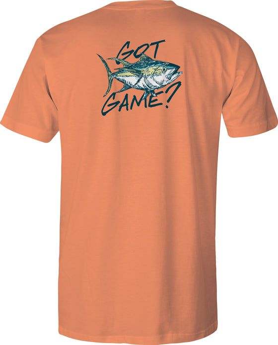 Toddler Short Sleeve Tee - Got Game? Tuna - Melon